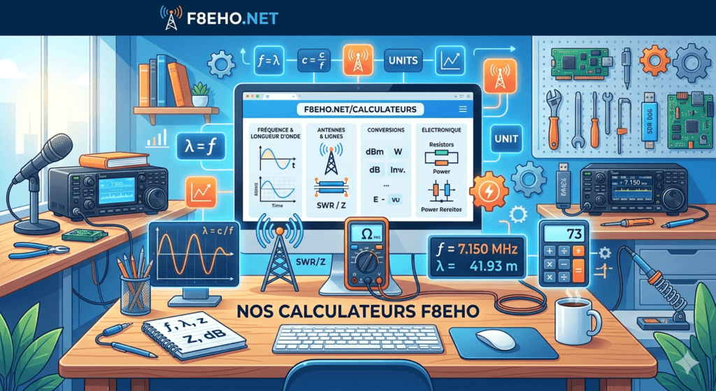calculateur électronique radioamateur loi d'Ohm
