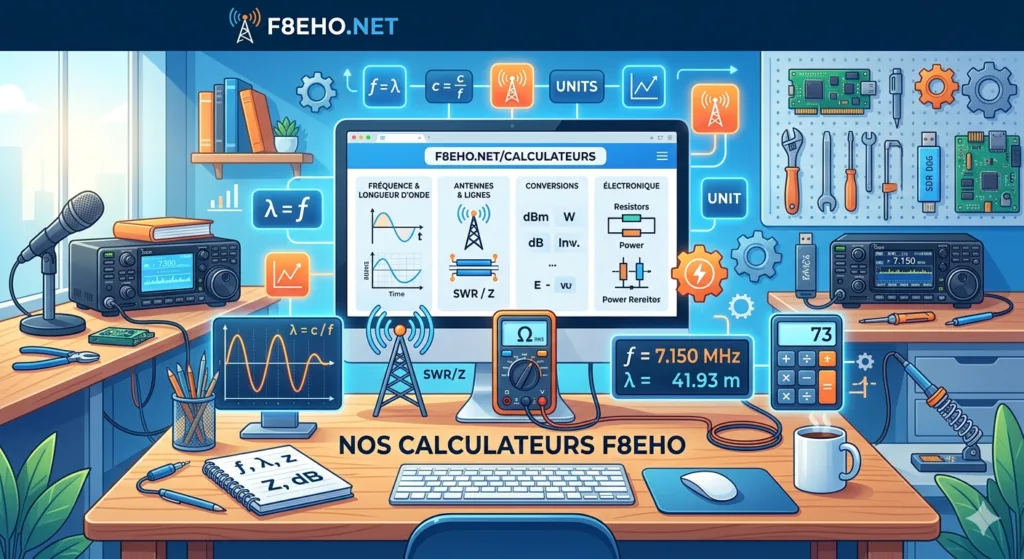 calculateur électronique radioamateur loi d'Ohm